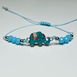 Elephant String Bracelets With Mandala Pattern Adjustable Colorful Enamel